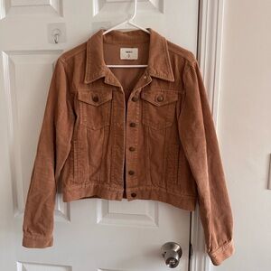 FOREVER 21 Brown Corduroy Jacket Button Up Size L